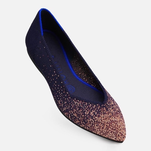 Rothy's Shoes - 🔥Rothy’s Pointed Toe Flat Midnight Metallic Shoe